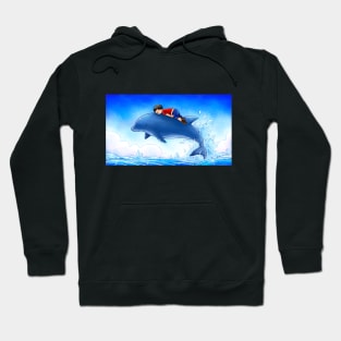 Angel and Dolphin Hoodie